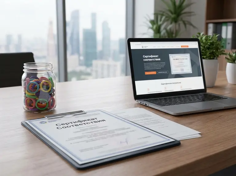 Сертификат на резинки для волос